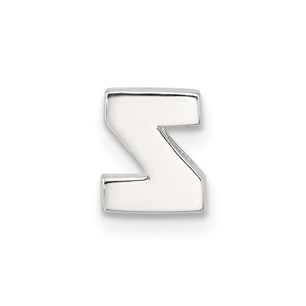 Sterling Silver E-coated Letter Z Slide Charm QC11488Z
