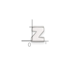 Sterling Silver E-coated Letter Z Slide Charm QC11488Z