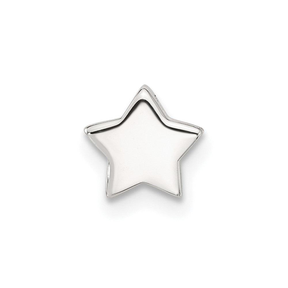 Sterling Silver E-coated Star Slide Charm QC11492