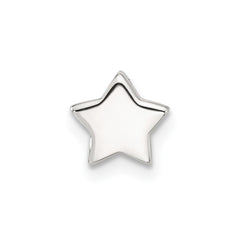 Sterling Silver E-coated Star Slide Charm QC11492