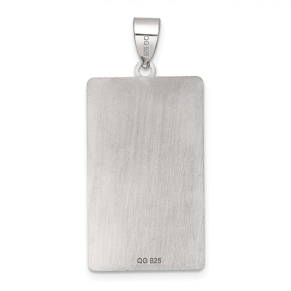 Sterling Silver Strength Tarot Card Pendant QC11518