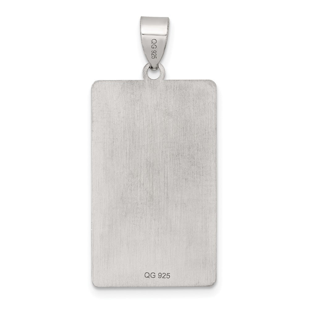 Sterling Silver The Hermit Tarot Card Pendant QC11519