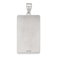 Sterling Silver Wheel of Fortune Tarot Card Pendant QC11520