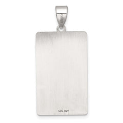Sterling Silver The World Tarot Card Pendant QC11531