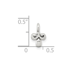 Sterling Silver Polished and Antiqued Fancy Charm QC11539
