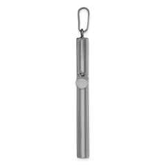 Sterling Silver Ruthenium-plated Polished Hollow Latin Cross Pendant QC11639