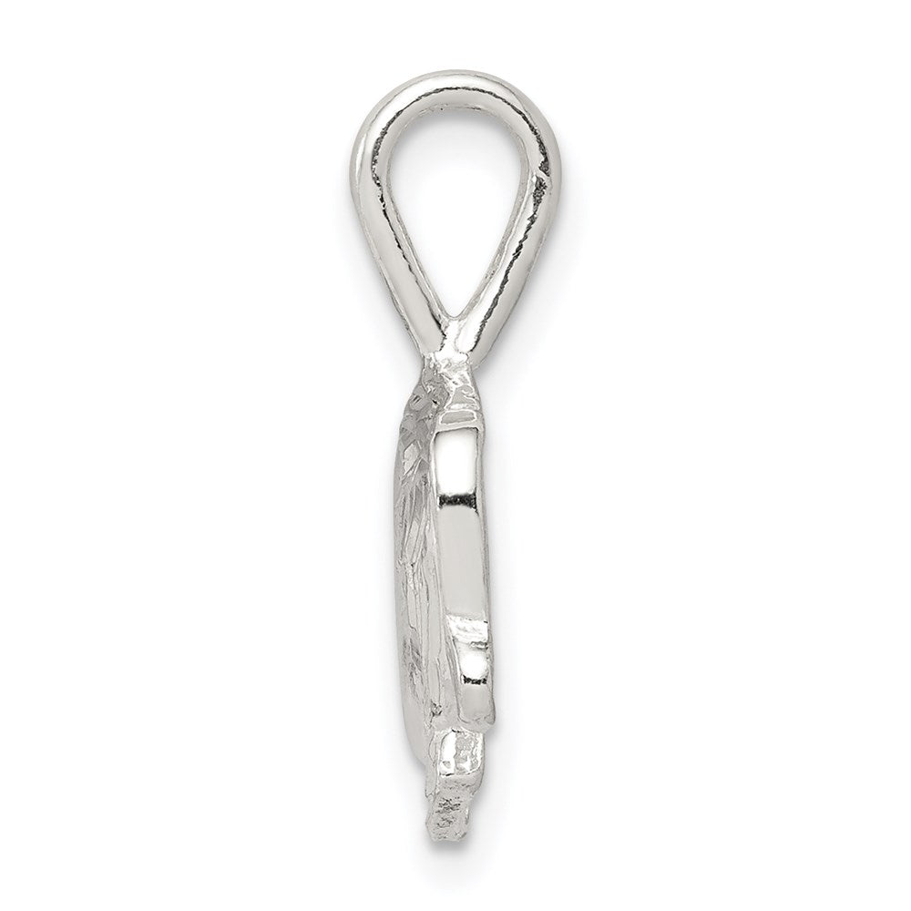 Sterling Silver Girl Head Charm QC1485