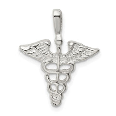 Sterling Silver Caduceus Charm QC153