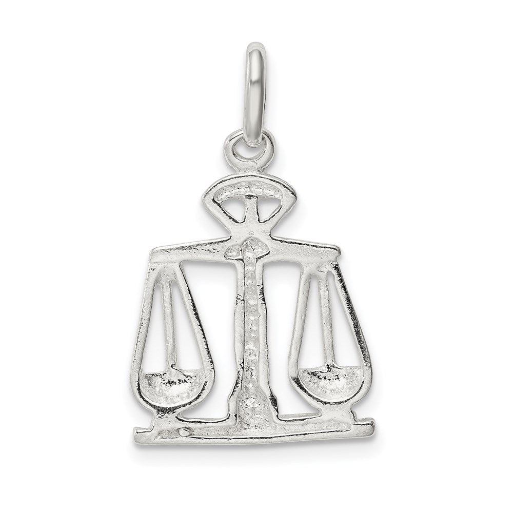 Sterling Silver Scales Of Justice Charm QC158