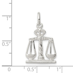 Sterling Silver Scales Of Justice Charm QC158