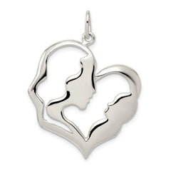 Sterling Silver Mother & Baby Pendant QC1609