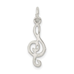 Sterling Silver Treble Clef Charm QC1617