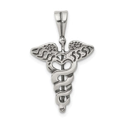 Sterling Silver Caduceus Charm QC1634