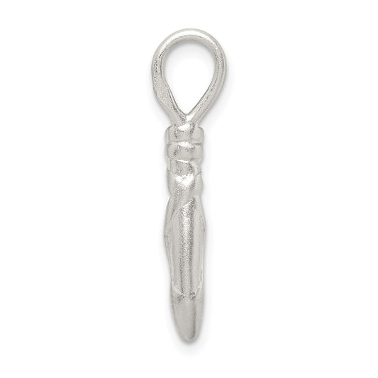 Sterling Silver Ballet Slipper Charm QC1640