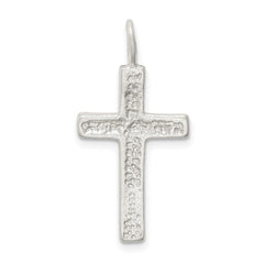 Sterling Silver Diamond-cut Cross Pendant QC1848