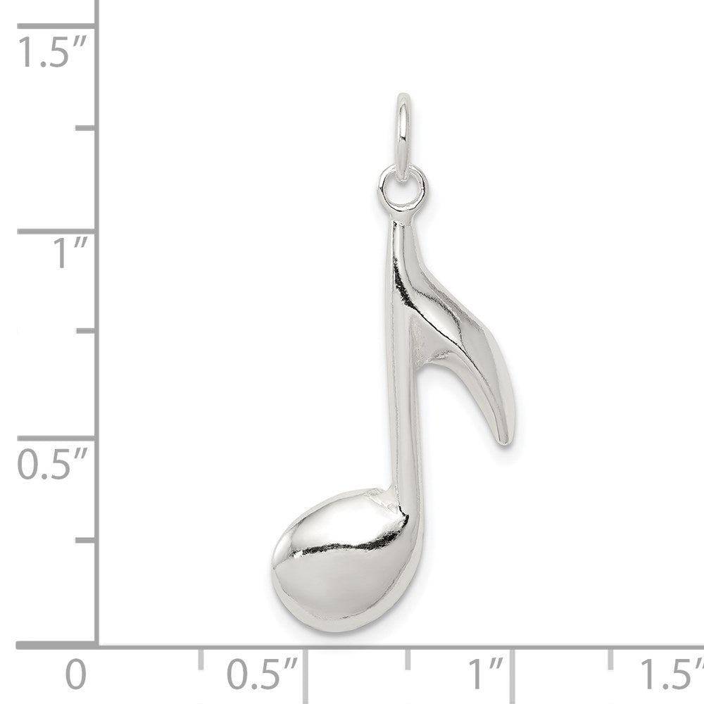 Sterling Silver Music Note Charm QC186