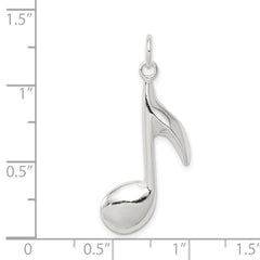 Sterling Silver Music Note Charm QC186