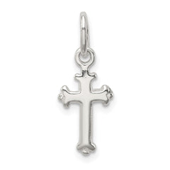 Sterling Silver Fleur De Lis Cross Charm QC1860