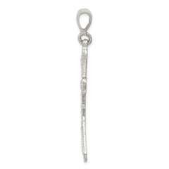 Sterling Silver Diamond-cut Cross Pendant QC1870