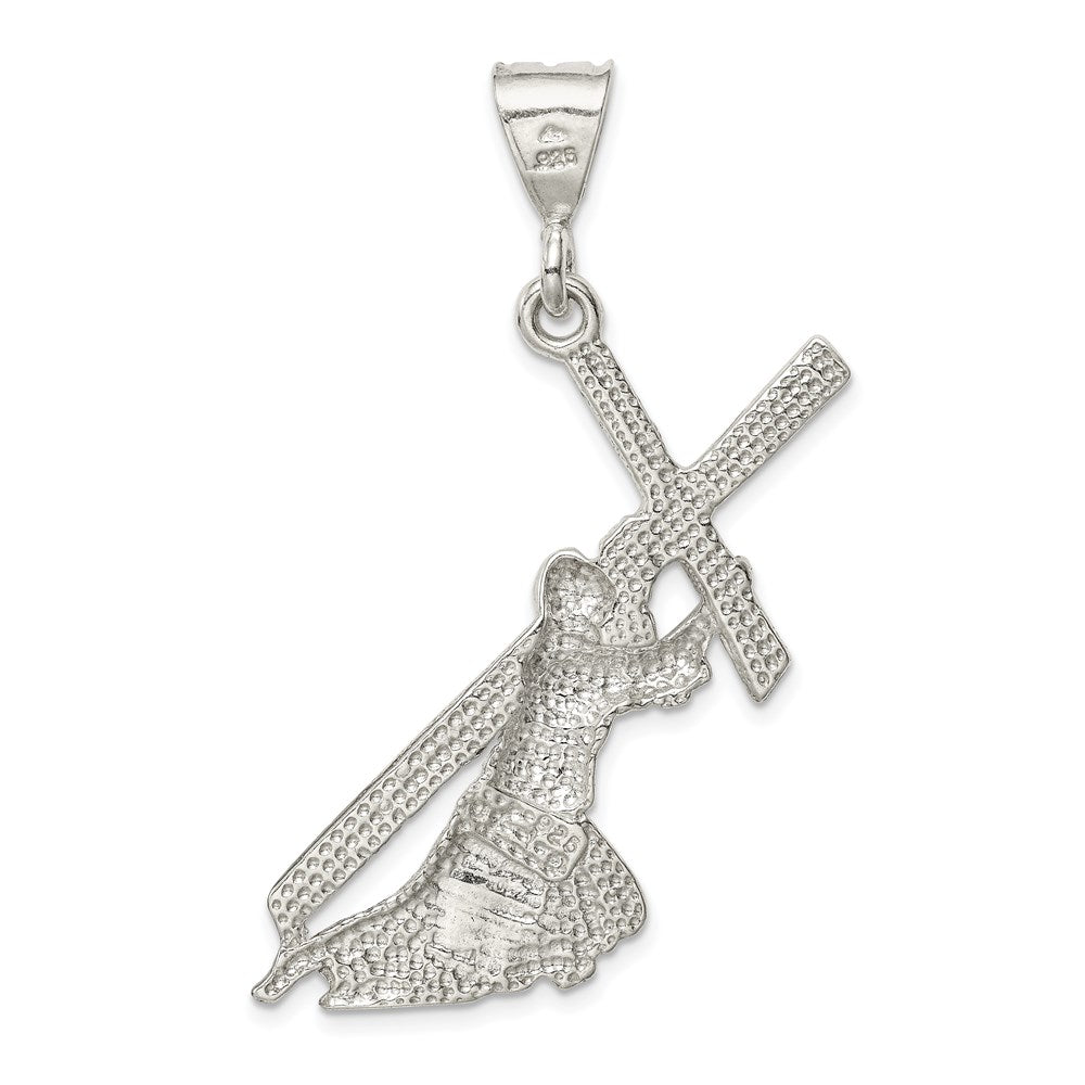 Sterling Silver St. Andrew Cross Pendant QC1874