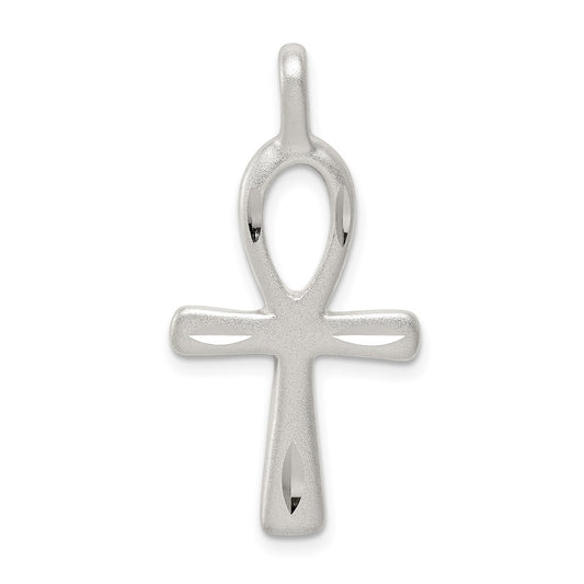 Sterling Silver Ankh Cross Pendant QC1912