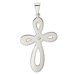 Sterling Silver Rhodium-plated Cross Pendant QC1971