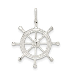 Sterling Silver Boat Wheel Charm QC2056