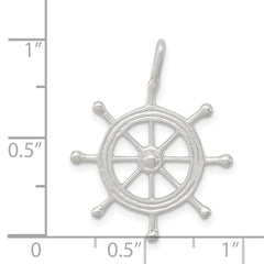 Sterling Silver Boat Wheel Charm QC2056