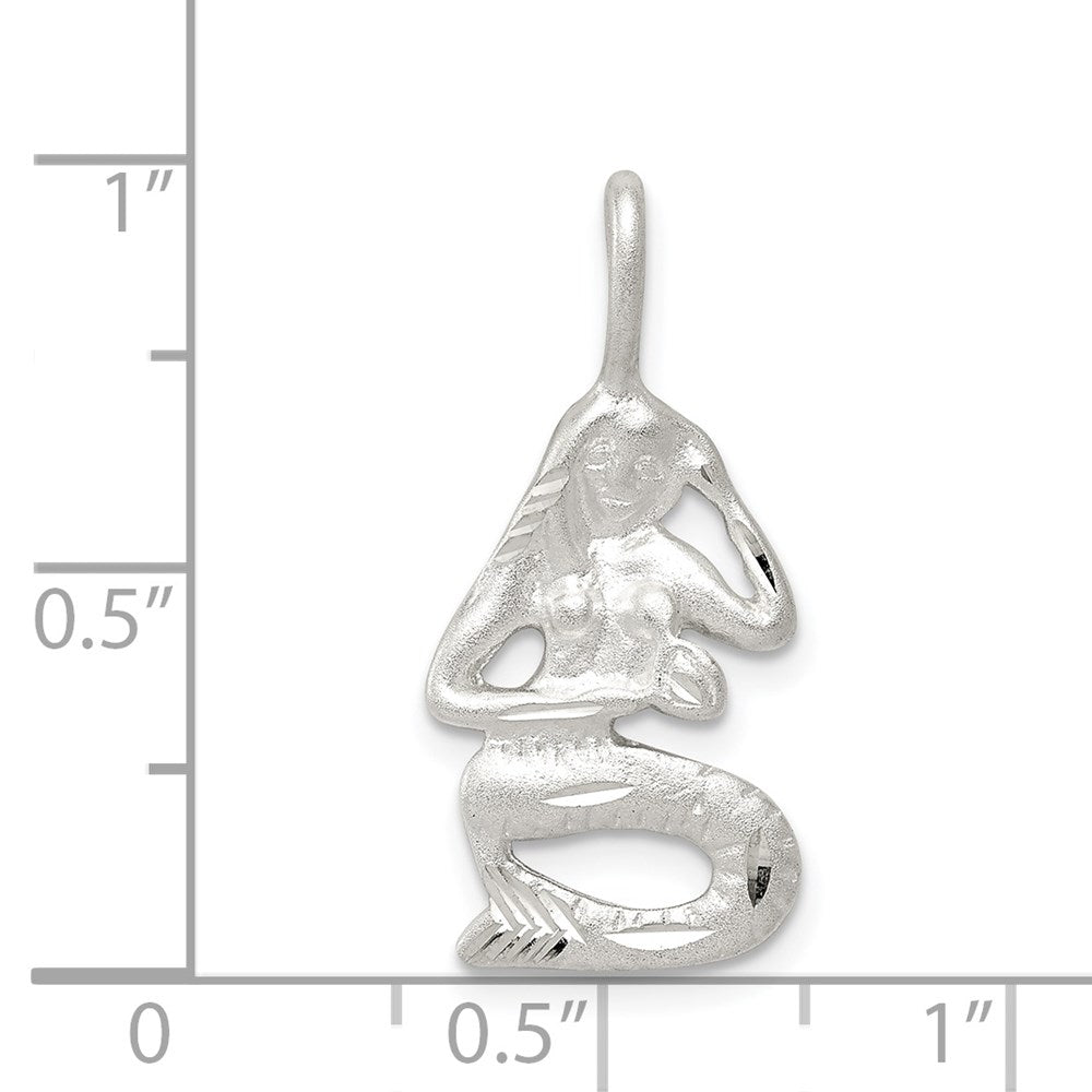 Sterling Silver Mermaid Charm QC2067