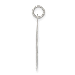 Sterling Silver Rhodium-plated Wedding Bells Disc Charm QC2079