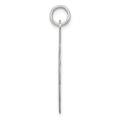 Sterling Silver Rhodium-plated A Date To Remember Disc Charm QC2102