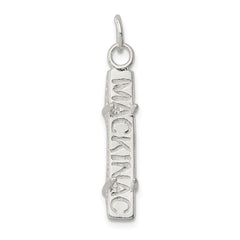Sterling Silver Mackinac Bridge Charm QC219M
