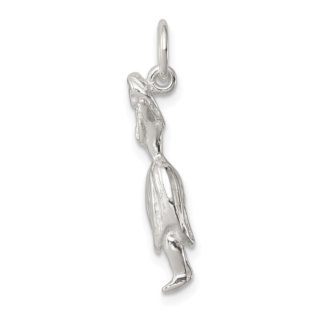 Sterling Silver Hula Dancer Charm QC220
