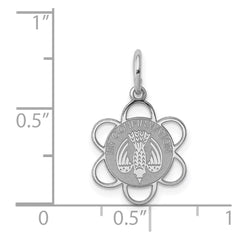 Sterling Silver Rhodium-plated My Confirmation Disc Charm QC2381