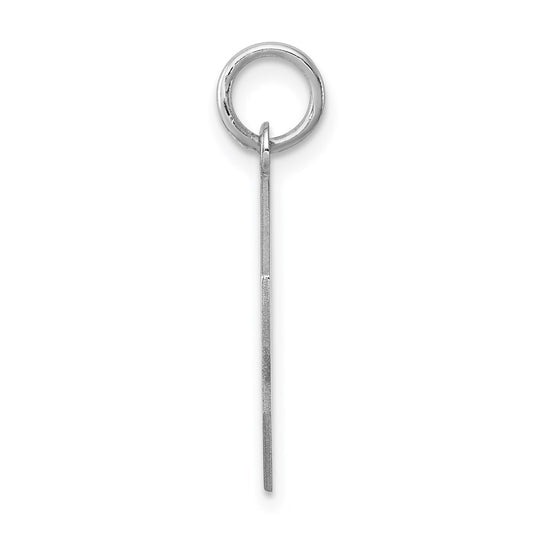 Sterling Silver Rhodium-plated My Confirmation Disc Charm QC2394