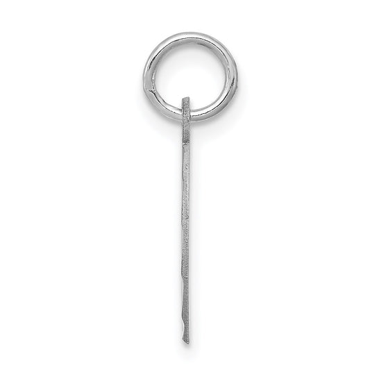 Sterling Silver Rhodium-plated Holy Communion Disc Charm QC2402