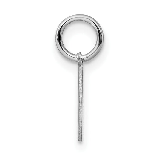 Sterling Silver Rhodium-plated Baptism Disc Charm QC2403