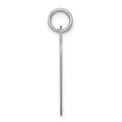 Sterling Silver Rhodium-plated Sweet Sixteen Heart Disc Charm QC2461