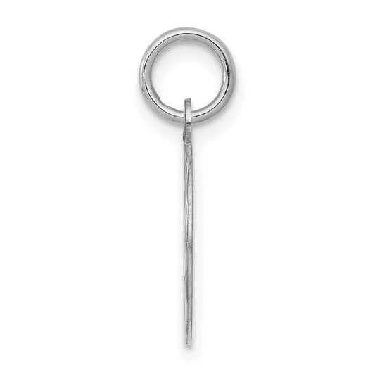 Sterling Silver Rhodium-plated Happy Birthday Disc Charm QC2465
