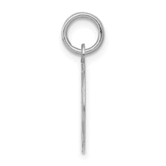 Sterling Silver Rhodium-plated Happy Birthday Disc Charm QC2465