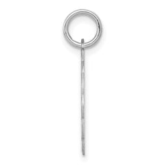 Sterling Silver Rhodium-plated Happy Birthday Disc Charm QC2466