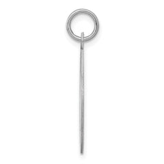 Sterling Silver Rhodium-plated Happy Birthday Disc Charm QC2473