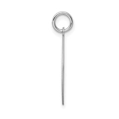Sterling Silver Rhodium-plated Happy Birthday Disc Charm QC2474