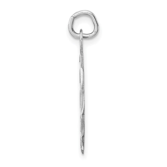 Sterling Silver Rhodium-plated Its a Boy Charm QC2493