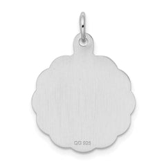 Sterling Silver Rhodium-plated Its a Boy Charm QC2493
