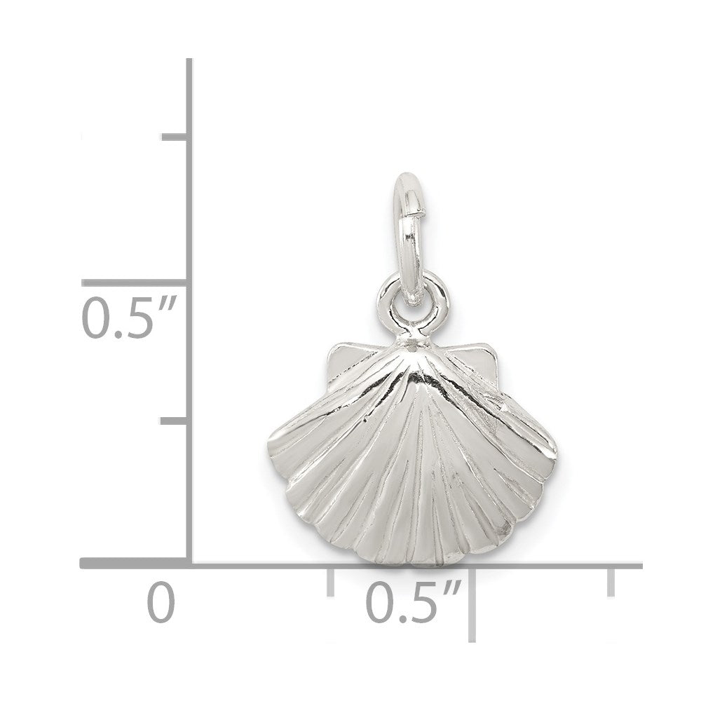 Sterling Silver Shell Charm QC2524