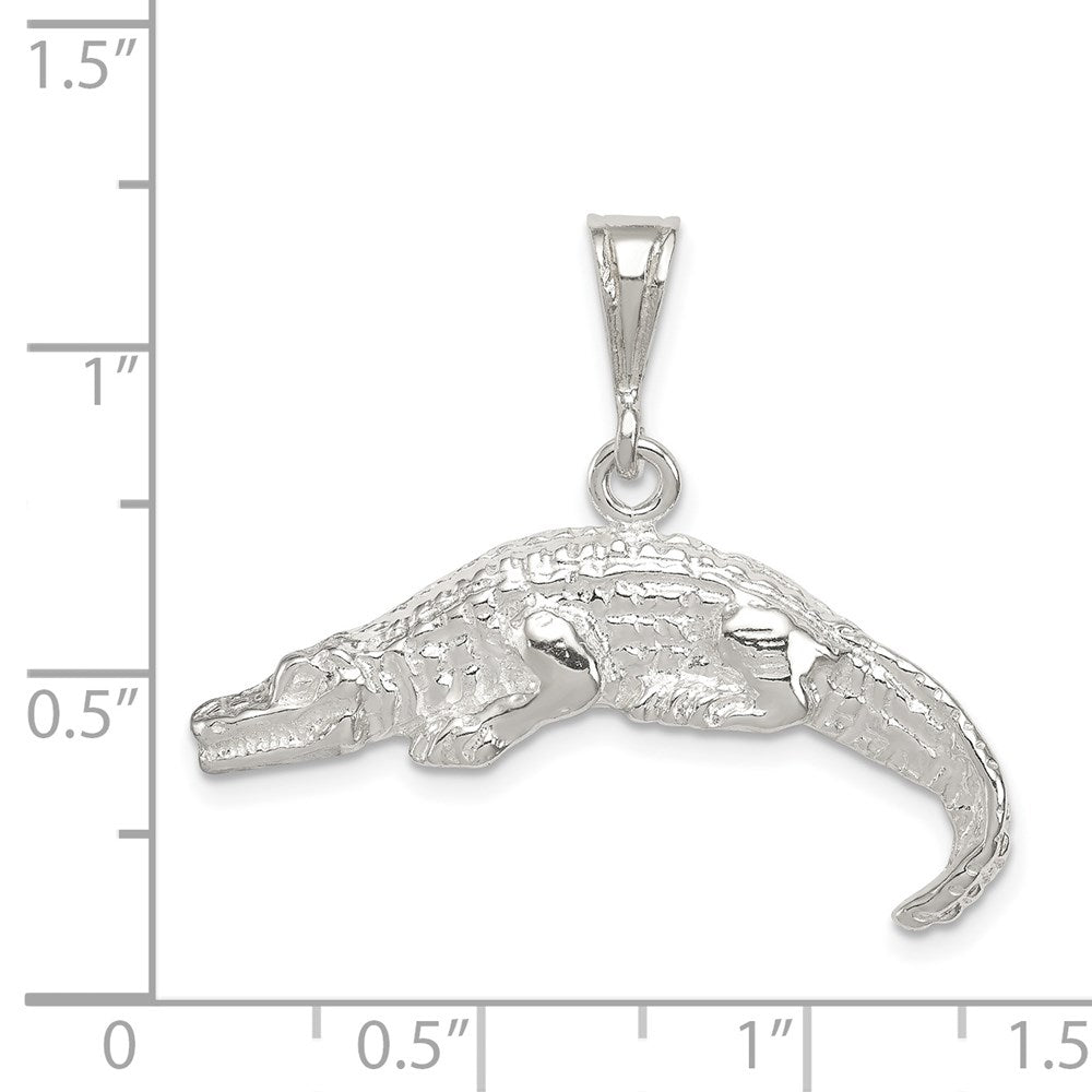 Sterling Silver Alligator Charm QC2531