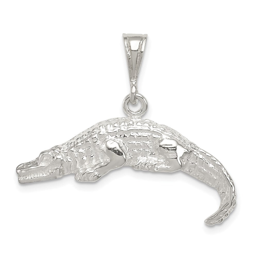 Sterling Silver Alligator Charm QC2531