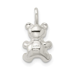 Sterling Silver Teddy Bear Charm QC2547