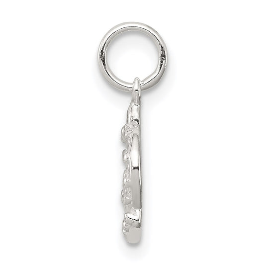 Sterling Silver Crown Charm QC256